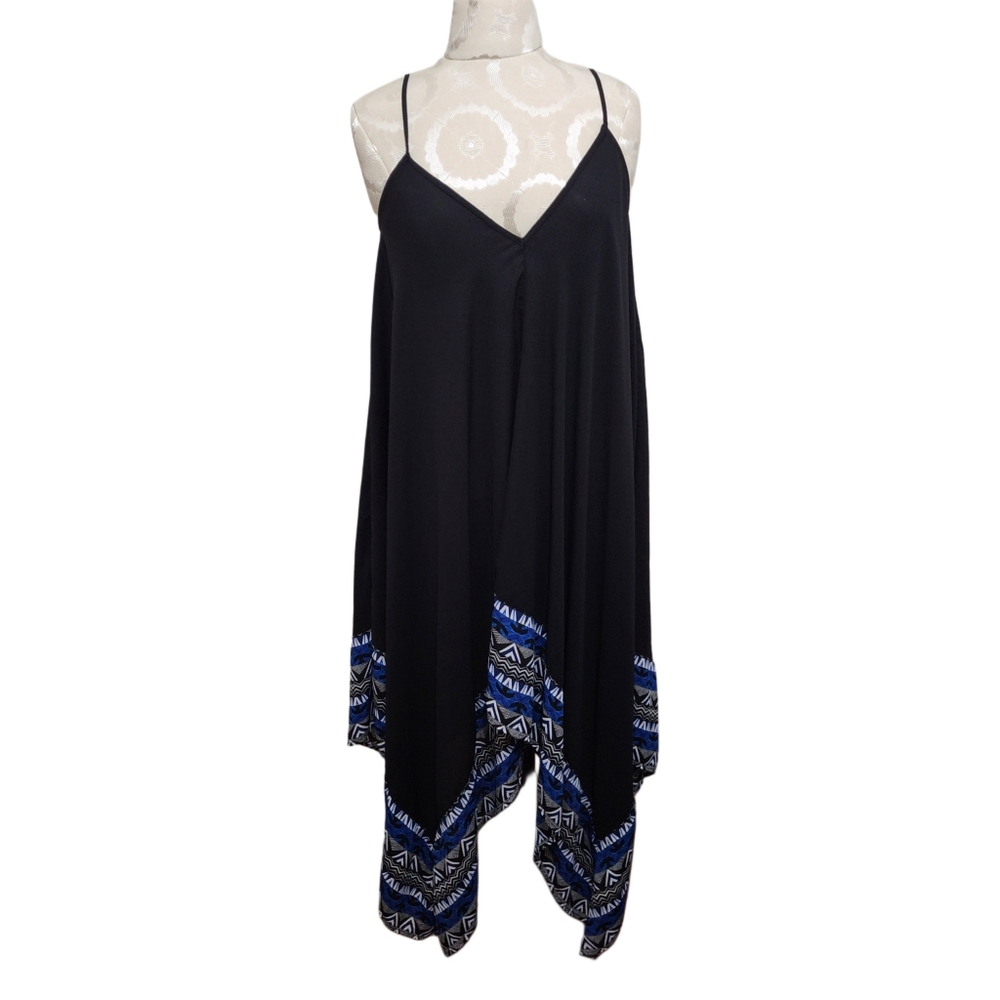 Express black asymmetrical dress flowing size small